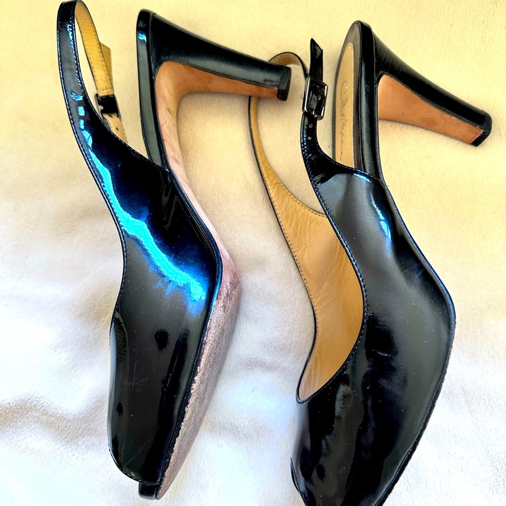 Cole Haan Patent Leather peep toe